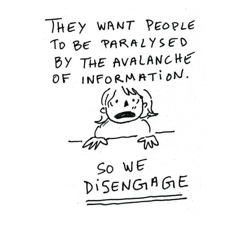 we disengage when there is too much information