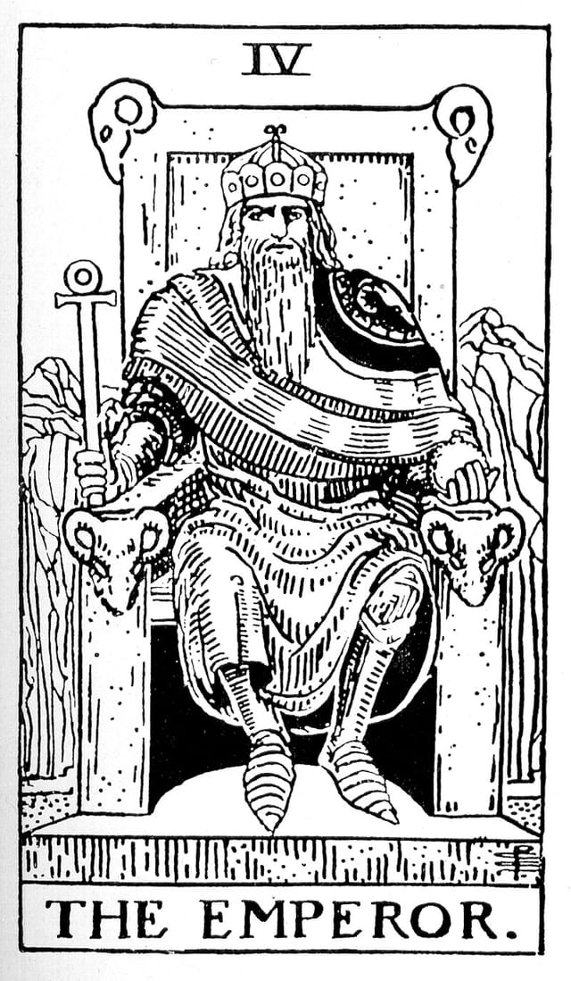 Rider Waite Deck - The Emperor