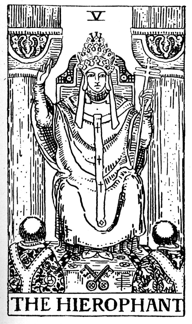 Rider Waite Deck - The Hierophant
